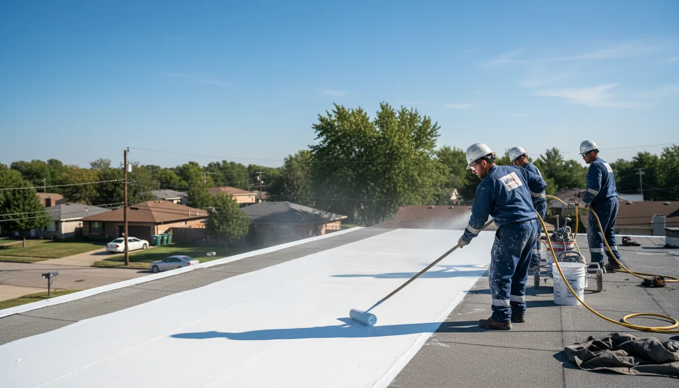 Commercial roof coating in Griffithville, AR near me